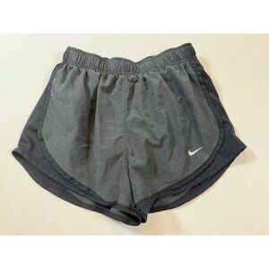 Nike Dri-Fit Womens Athletic Shorts Small Black/Gray Elastic Waist (bin HH77)